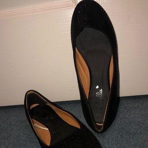 Bella Black Flats